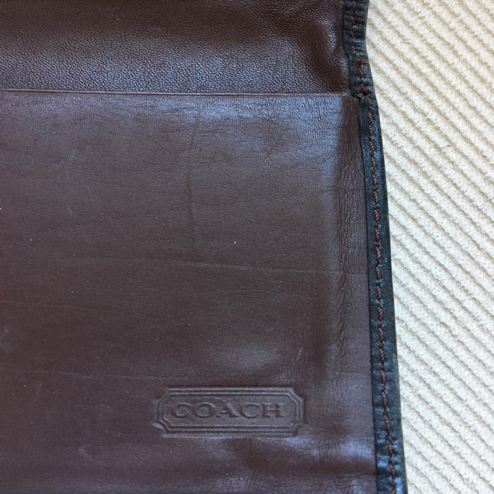 Vintage Coach wallet w/checkbook - Picture 3 of 4